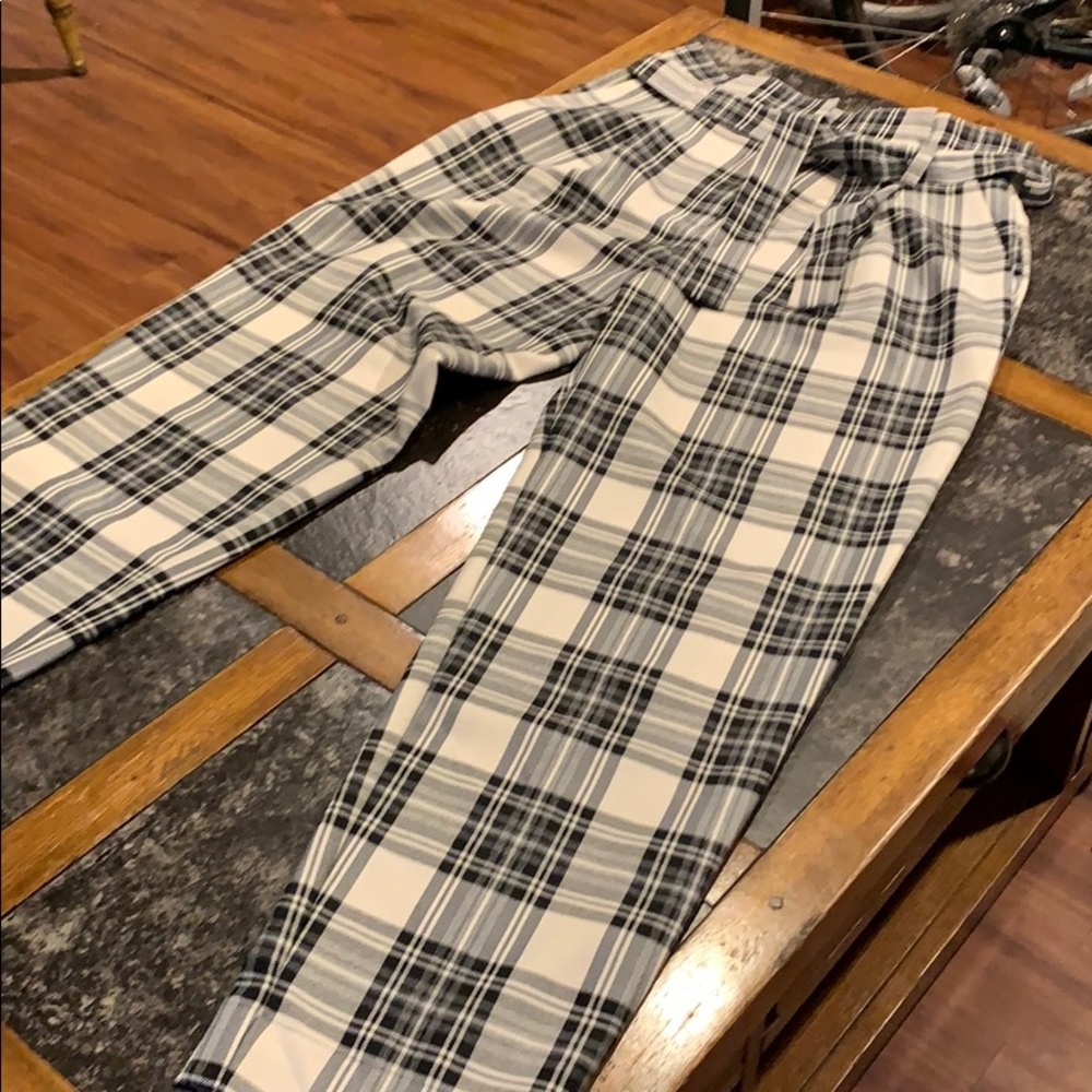 Zara plaid pants